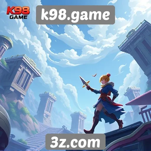 Destaques dos gráficos e design no k98.game